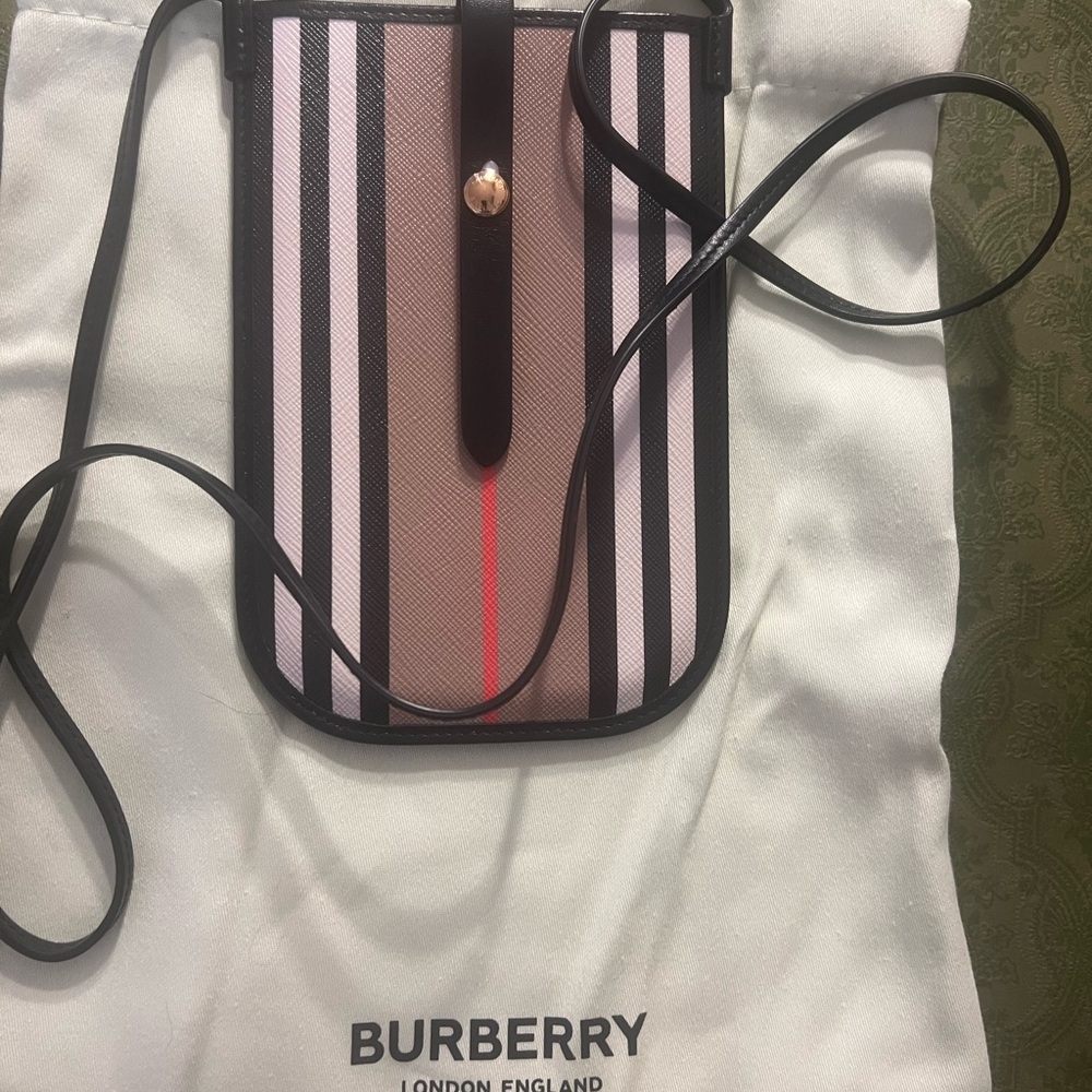 Burberry Multicolor Stripe Crossbody Pouch